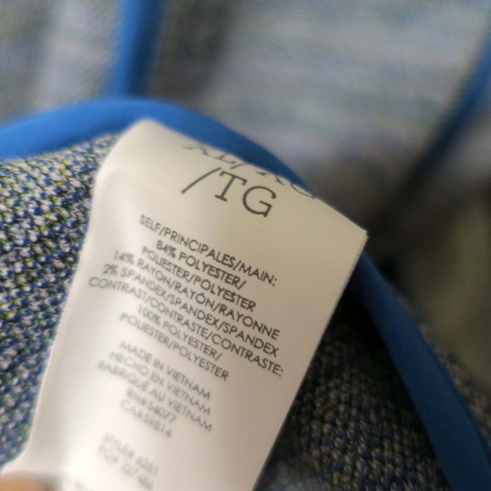 CAbi Presentation Blazer Tweed Jacquard #6251 Career Single Button Women's XL - Picture 7 of 7